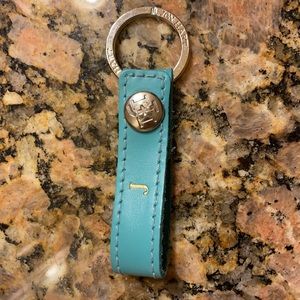 Jon Hart turquoise keychain with initial “J”